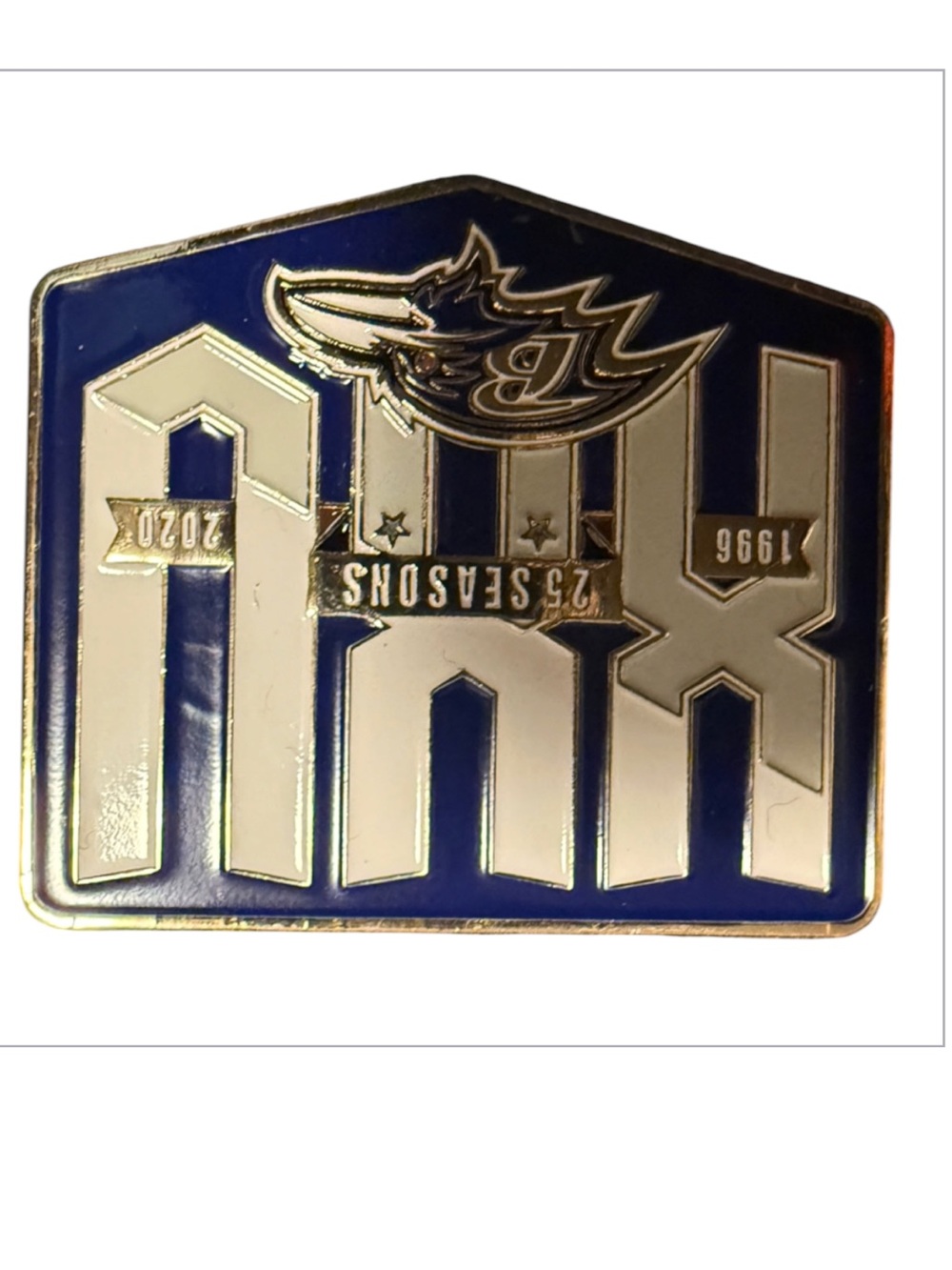 XLV NHL 25 Seasons Commemorative Enamel Pin - Blue & White